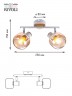 Светильник настенно-потолочный спот Rivoli Kalisto 7025-702 2 х E14 40 Вт поворотный