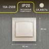 1-101-02 Intro Выключатель, 10А-250В, IP20, СУ, Plano, сл.кость