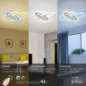 Светильник потолочный Rivoli Sara 6089-105 светодиодный с пультом 96 Вт 4000К - 6000К LED модерн