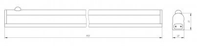 Линейный светодиодный светильник ЭРА LLED-02-16W-4000-MS-W 16Вт 4000K L1174 с датчиком движения