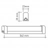 Линейный светодиодный светильник ЭРА RED LINE LLED-04-0-30K-008 8Вт 3000K L562мм