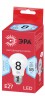 Лампочка светодиодная ЭРА RED LINE ECO LED A55-8W-840-E27 E27 / Е27 8Вт груша нейтральный белый свет