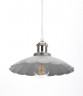 Светильник подвесной (подвес) ЭРА PL3 GR/SN металл, E27, max 60W, высота плафона 110мм, подвеса 800мм,серый/сатин никель