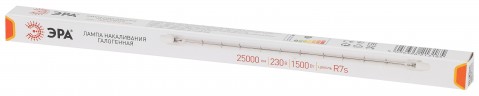 Лампочка галогенная ЭРА J254-1500W-R7s-230V R7s 1500Вт трубка теплый белый свет