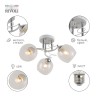Люстра Rivoli Estefany 9131-303 3 х Е27 40 Вт модерн