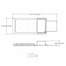 Уличный светильник ЭРА SPP-503-0-30K-100 100Вт 3000K 10000Лм IP65 КСС Ш-с DOB-SMD 48мм