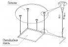 Подвесное крепление ЭРА SPL-FIX1 для светодиодной панели SPL