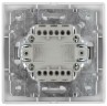 1-102-01 Intro Выключатель с подсветкой, 10А-250В, IP20, СУ, Plano, белый