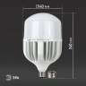 Лампа светодиодная ЭРА STD LED POWER T160-120W-6500-E27/E40 Е27 / Е40 120 Вт колокол холодный дневной свет