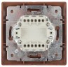 Выключатель Intro Plano 1-101-10 одноклавишный 10А-250В, IP20, СУ, венге