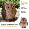 ERAFYS01-12 ЭРА Садовый светильник Сова коричневая на солнечной батарее, полистоун, 13 см