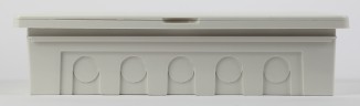 Корпус пластиковый ультратонкий ЩРВ-П-16 с белой крышкой ЭРА UNIQUE White_UBOX16 IP41