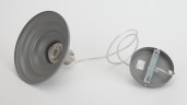 Светильник подвесной (подвес) ЭРА PL4 GR/SN металл, E27, max 60W, высота плафона 80мм,подвеса 800мм, серый/сатин никель