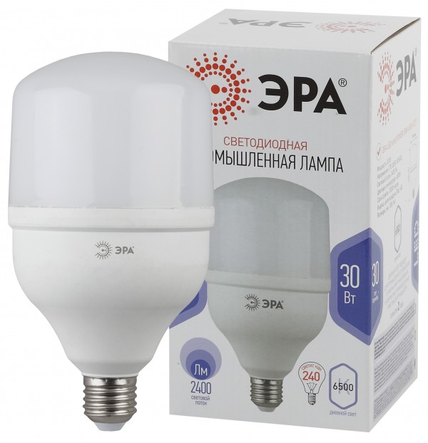 Лампа светодиодная ЭРА STD LED POWER T100-30W-6500-E27 E27 / Е27 30 Вт колокол холодный дневной свет