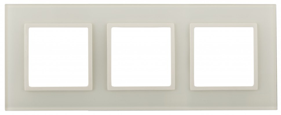 14-5103-02 ЭРА Рамка на 3 поста, стекло, Эра Elegance, сл.кость+сл.к