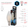Лампочка светодиодная ЭРА F-LED BTW-5W-840-E14 frost Е14 / Е14 5Вт филамент свеча витая матовая нейтральный свет