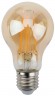 Лампочка светодиодная ЭРА F-LED A60-9W-827-E27 gold Е27 / Е27 9Вт филамент груша золотистая теплый белый свет