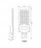 Уличный светильник ЭРА SPP-502-0-50K-200 200Вт 5000К 20000Лм IP65 КСС Ш-с IC-SMD 48-60мм полный раструб