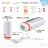 Фонарь кемпинговый светодиодный ЭРА White Edition KA10S аккумуляторный яркий походный светильник бело-оранжевый