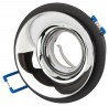Встраиваемый светильник декоративный ЭРА KL103 BK/CH MR16 GU5.3 черный хром