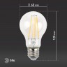 Лампочка светодиодная ЭРА F-LED A60-13W-840-E27 Е27 / Е27 13Вт филамент груша нейтральный белый свет