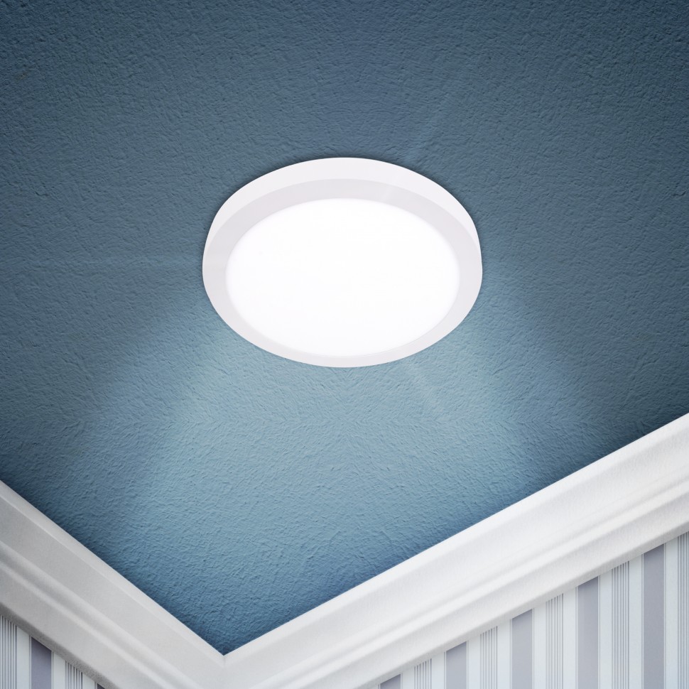 Светильник светодиодный ЭРА LED 8-12-4K круглый накладной LED 12W 220V 4000K, белый