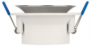 Встраиваемый светильник декоративный ЭРА KL103 WH/CH MR16 GU5.3 белый хром