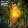 Светильник уличный ЭРА ERASF22-11 на солнечных батареях садовый Золотистый ретривер щенок 28 см