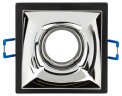 Встраиваемый светильник декоративный ЭРА KL102 BK/CH MR16 GU5.3 черный хром