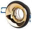 Встраиваемый светильник декоративный ЭРА KL103 BK/GD MR16 GU5.3 черный золото