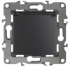 12-2103-05 ЭРА Розетка 2P+E Schuko со шторками с крышкой, 16A-250В, IP20, Эра12, антрацит