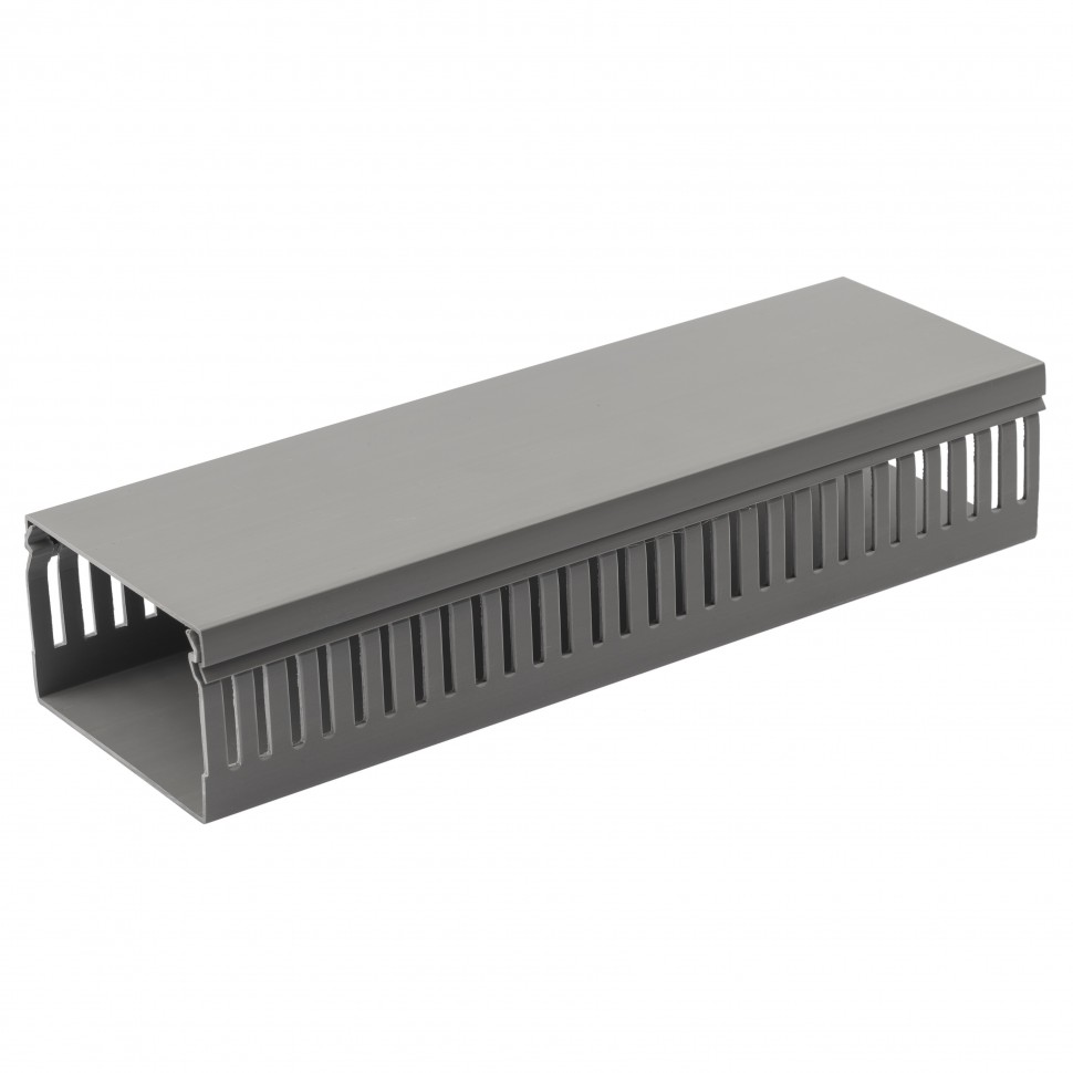 Кабель канал ЭРА KK-80-60-PERF перфорированный 80х60 серый 16м