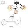 Люстра Rivoli Melissa 9139-303 3 х Е27 60 Вт модерн
