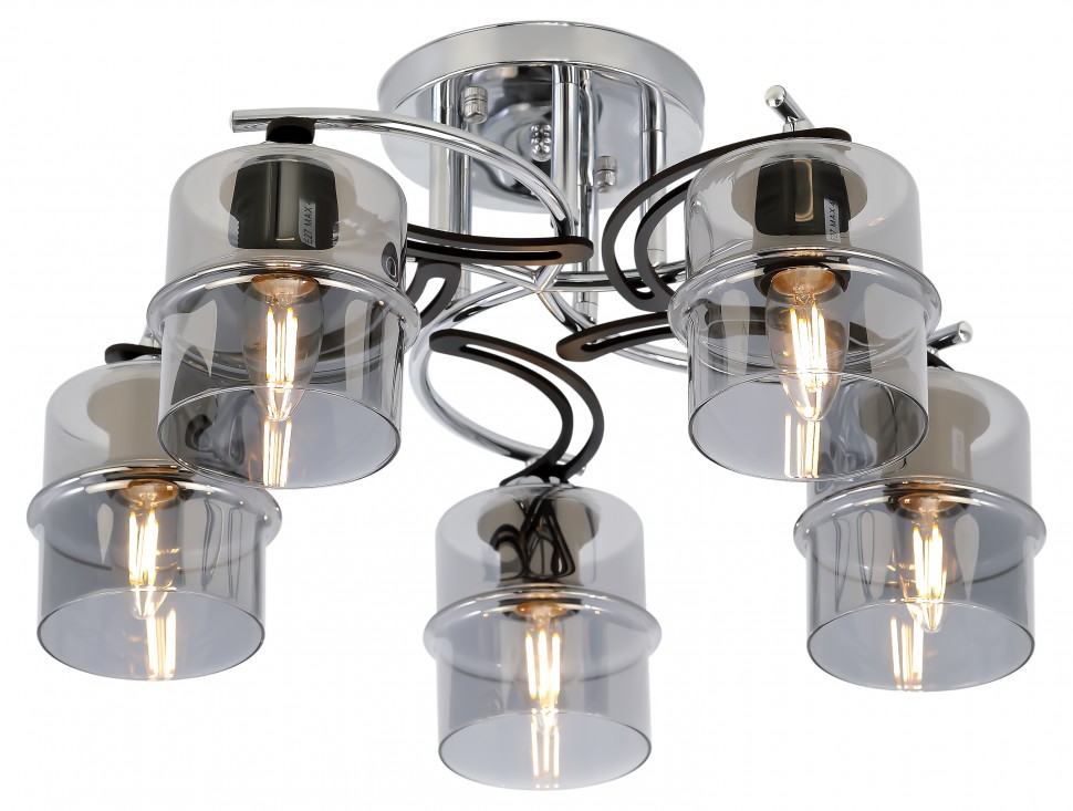 Люстра Rivoli Sonja 9046-305 5 х Е27 40 Вт модерн