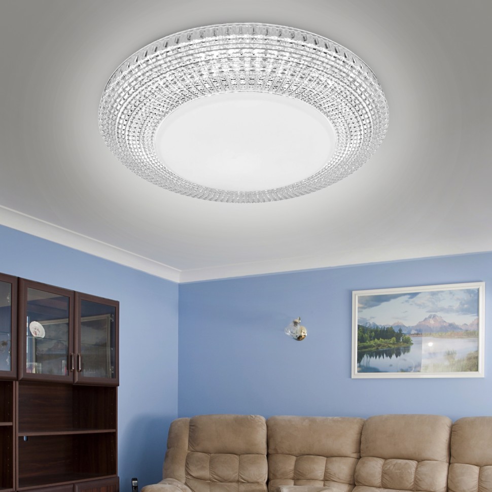 Светильник потолочный светодиодный ЭРА Классик с ДУ SPB-6-70-RC Metz RGB 70Вт 3400-5500К