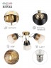 Люстра Rivoli Helma 9067-303 3 х E27 60 Вт модерн