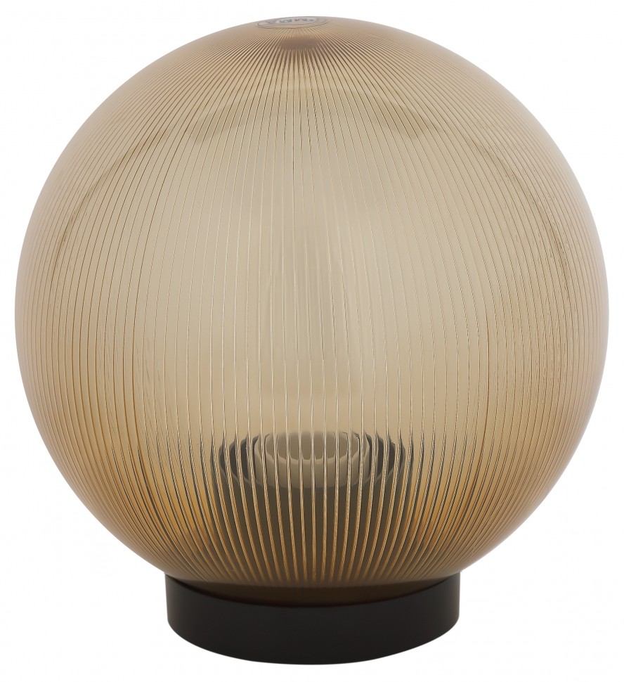 Садово-парковый светильник ЭРА НТУ 02-60-203 шар золотистый призма на опору / кронштейн IP44 Е27 max60Вт d200mm