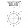Светильник даунлайт светодиодный ЭРА SDL-10-90-30K-W30 встраиваемый круглый 30Вт 3000K 2700Лм D195х65 алюминий