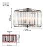 Люстра Rivoli Wibke 1035-305 5 х Е14 40 Вт хрусталь классика