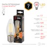 Лампочка светодиодная ЭРА F-LED B35-7W-827-E27 Е27 / Е27 7Вт филамент свеча теплый белый свет