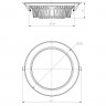Светильник даунлайт светодиодный ЭРА SDL-10-90-30K-W35 встраиваемый круглый 35Вт 3000K 3150Лм D225х65 алюминий