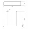 Светильник светодиодный Geometria ЭРА Block SPO-111-B-40K-060 60Вт 4000К 7200Лм IP40 1200*300*60 черный подвесной