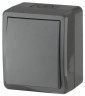 11-1401-03 ЭРА Выключатель IP54, 10АХ-250В, ОУ, Эра Эксперт, серый
