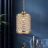 Светильник подвесной (подвес) Rivoli Tanja 4012-211 потолочный 1 х Е27 40 Вт золото хрусталь классика