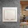 1-203-02 Intro Розетка 2P+E Schuko с крышкой, 16А-250В, IP20, СУ, Plano, сл.кость