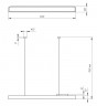Светильник светодиодный Geometria ЭРА Block SPO-113-W-40K-036 36Вт 4000К 2700Лм IP40 1200*100*60 белый подвесной