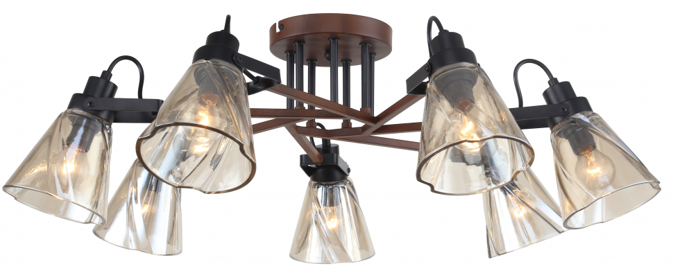 Люстра Rivoli Clarissa 5098-307 7 х Е14 40 Вт лофт - кантри