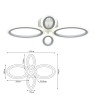 Светильник потолочный светодиодный Rivoli Leidiane 6097-104 64 Вт LED 2750К - 5850 К модерн с пультом