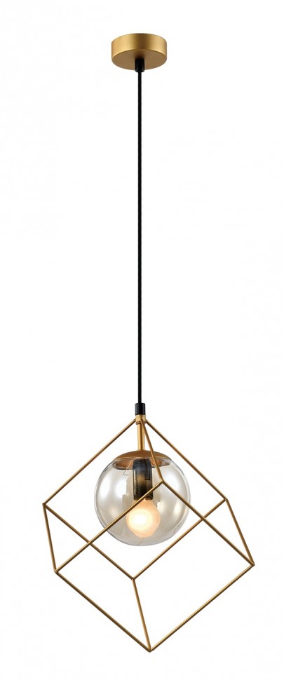 Светильник подвесной (подвес) Rivoli Moon 5145-310 1 х Е14 40 Вт золото лофт - кантри потолочный