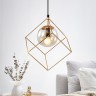 Светильник подвесной (подвес) Rivoli Moon 5145-310 1 х Е14 40 Вт золото лофт - кантри потолочный